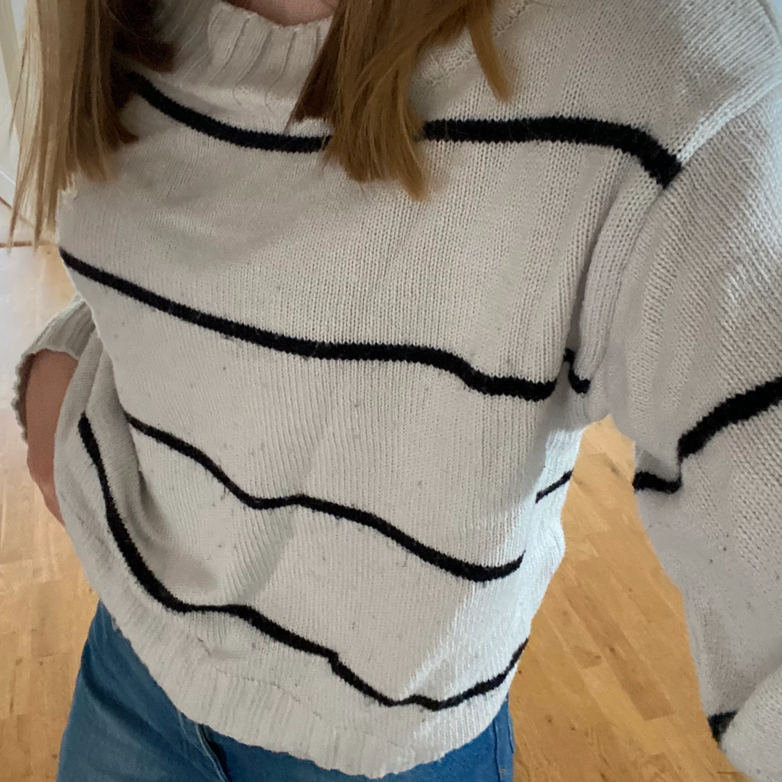 Tjocktröja stickad H&M - 90