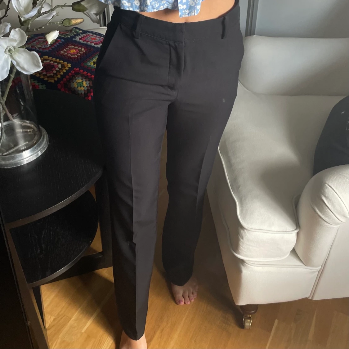 Svarta kostymbyxor  - 90