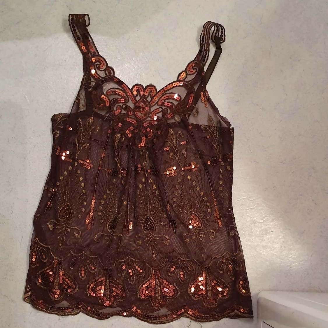 Vintage glitter topp - 91