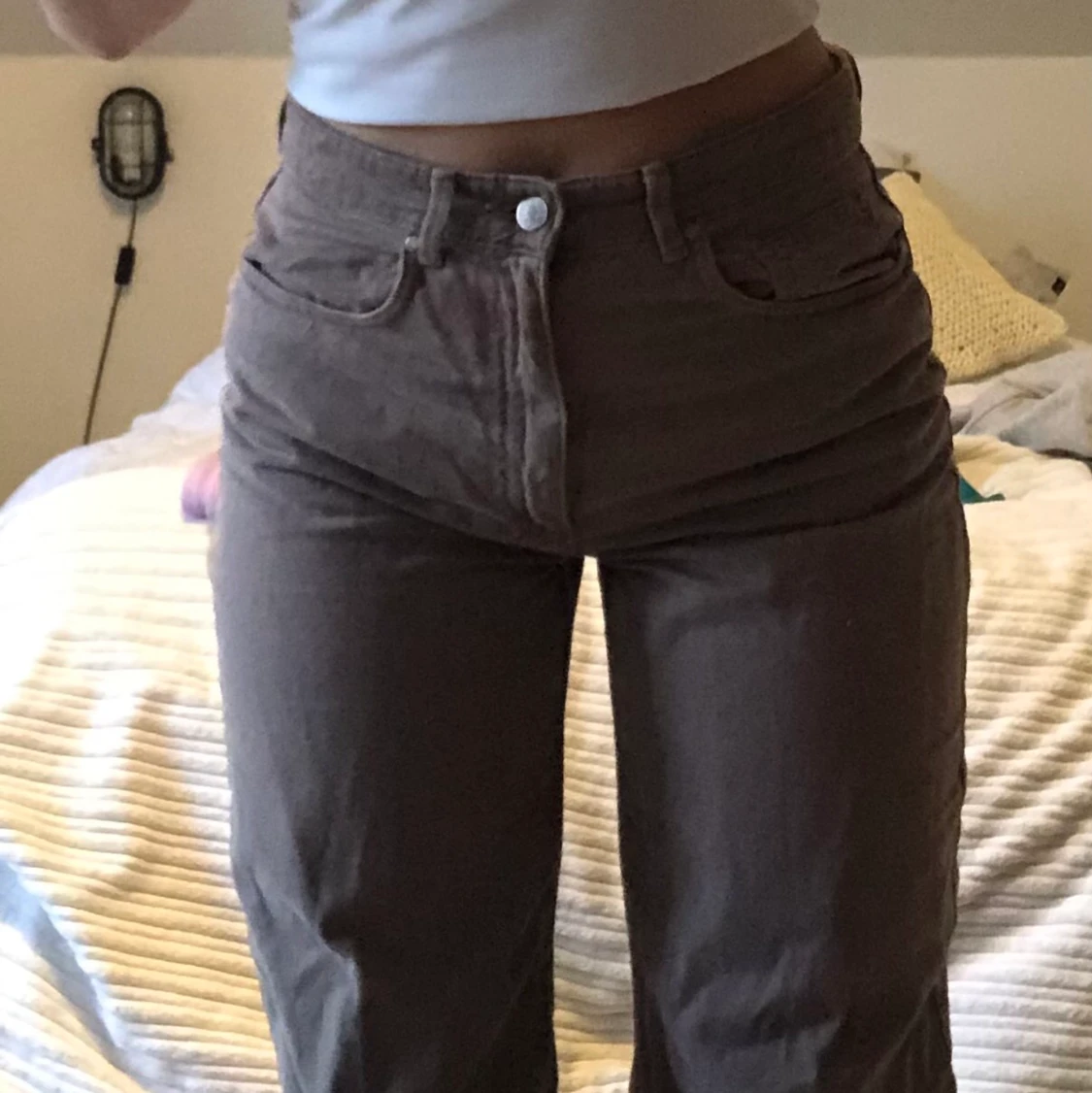 Raka bruna byxor  - 91