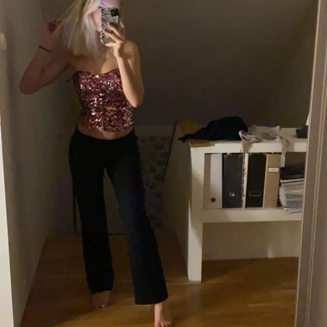 Lågmidjade kostymbyxor