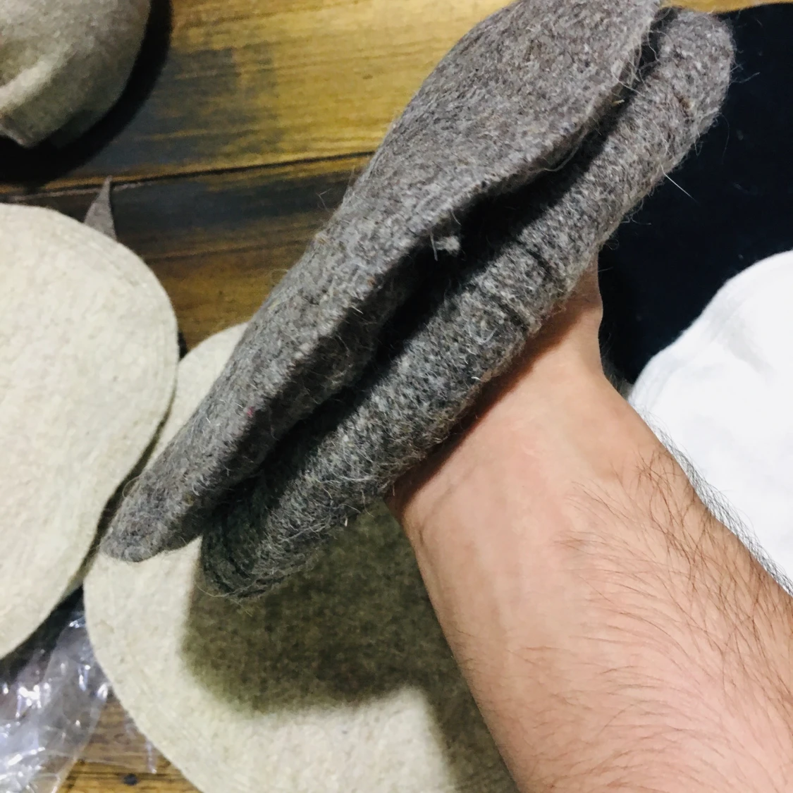 Afghan 100%wool cap - handmade wool pakol - afghani hat  - 90