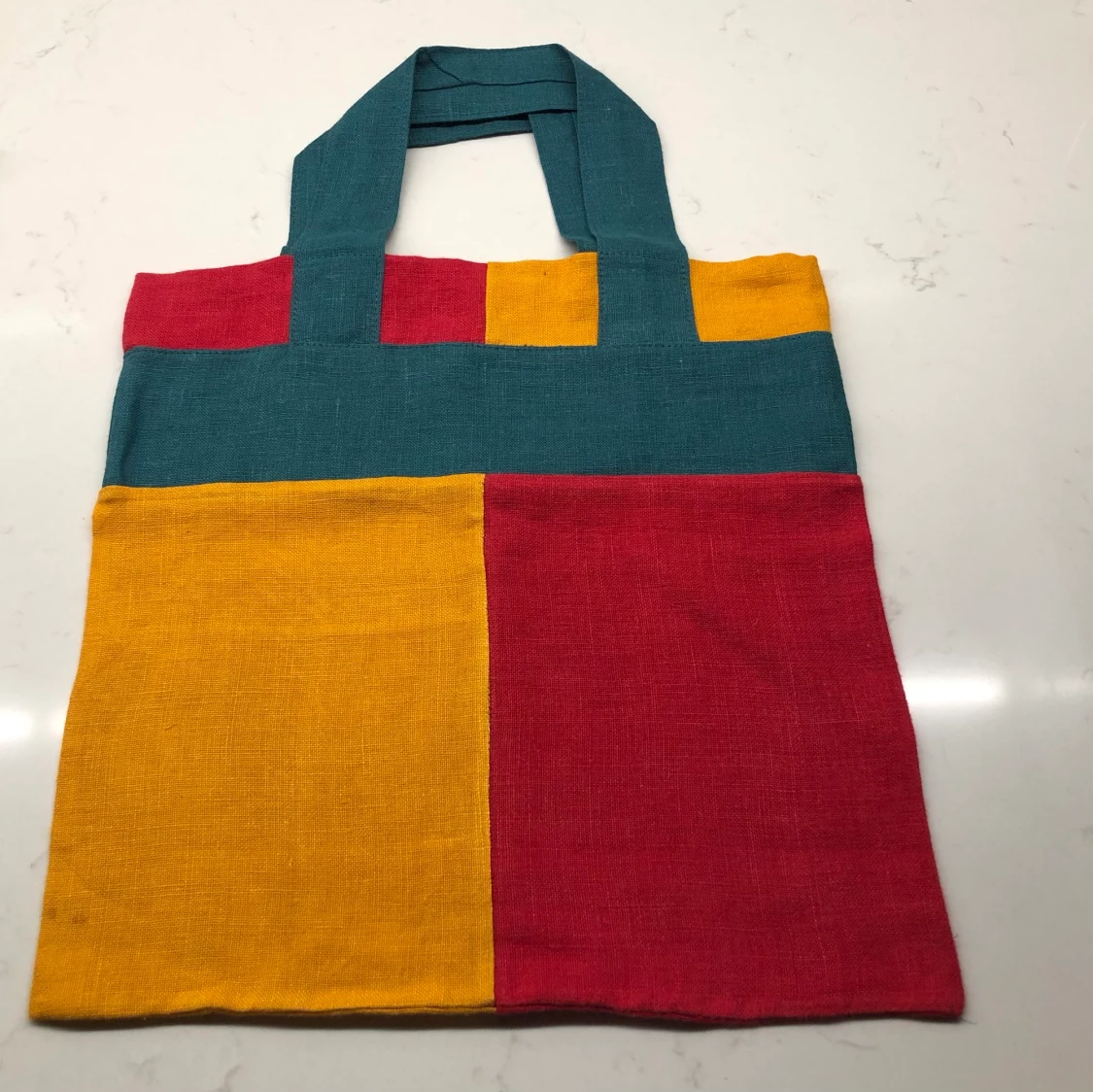 Tygkasse i återvunnet lin/ bomullstyg  - 90