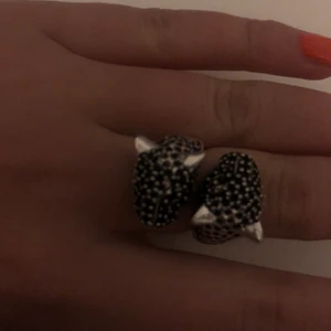 Silver ring  - Så cool ring med tvp leopard huvuden, köpte från indiska.