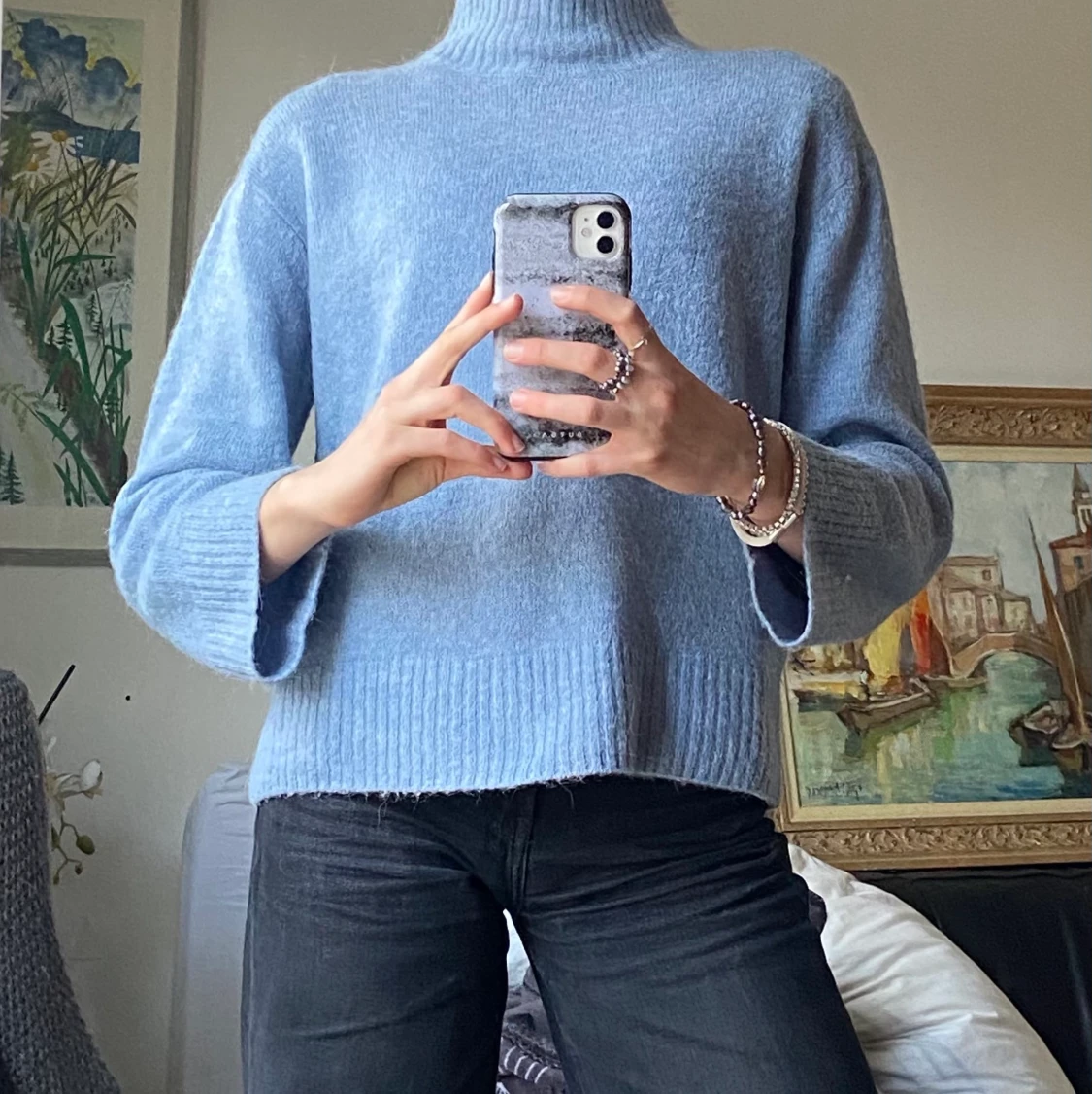 ICHI Stickad Pullover