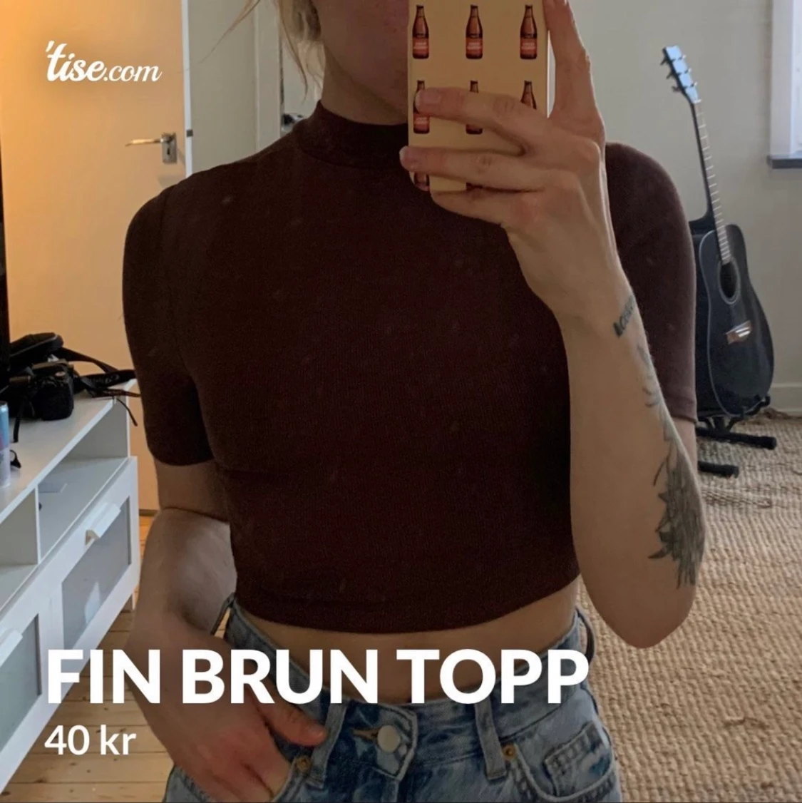 Fin brun topp