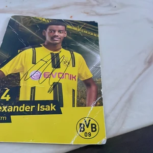 Alexander Isak signatur - signatur från Alexander Isak från 2017 då han körde i Dortmund
