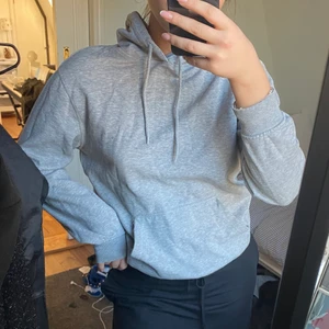Hoodie - Vanlig grå Hoodie strl XS herravdelningen