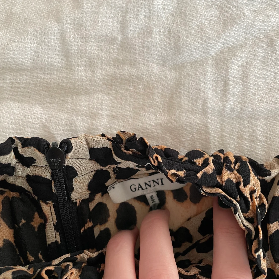 GANNI leopard linne - 91
