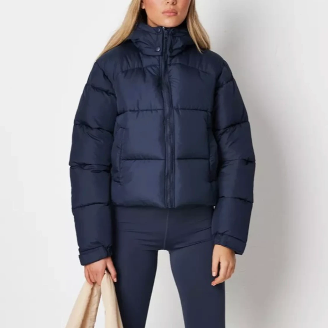 Pufferjacket blå missguided - 90