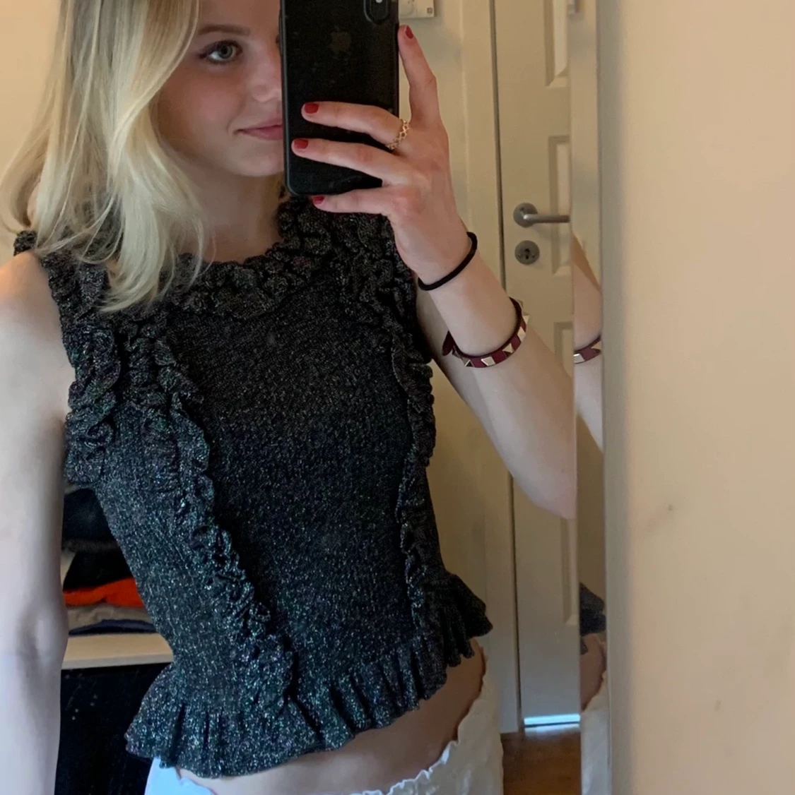 Glittrig festtopp  - 90