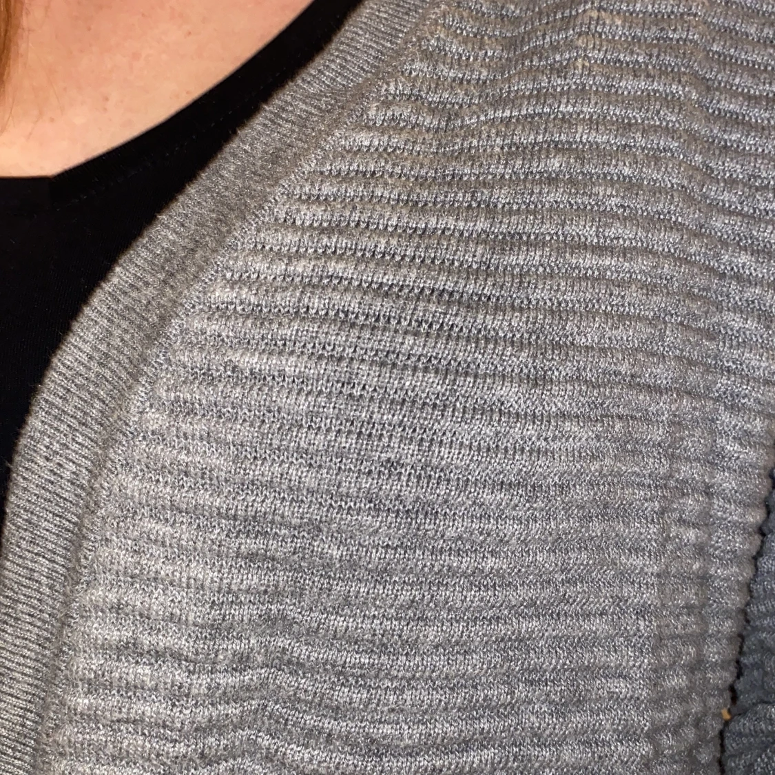 Lång stickad kofta med fickor!! - 90