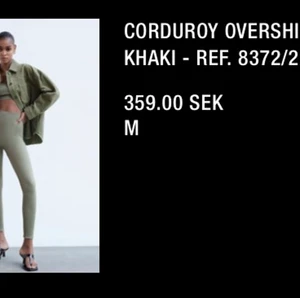 Zara overshirt - En khaki overshirt som passar till mildlkalla sommarkvällar och pssar tillsammans med nästan allting. 