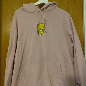Hoodie med tryck - Rosa hoodie med Simpsons tryck storlek L 