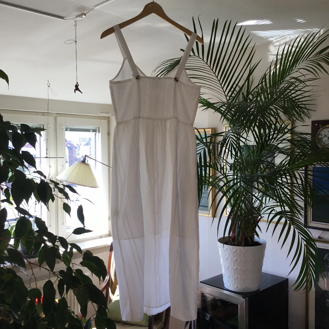 NybVit linen klãnning  - 91