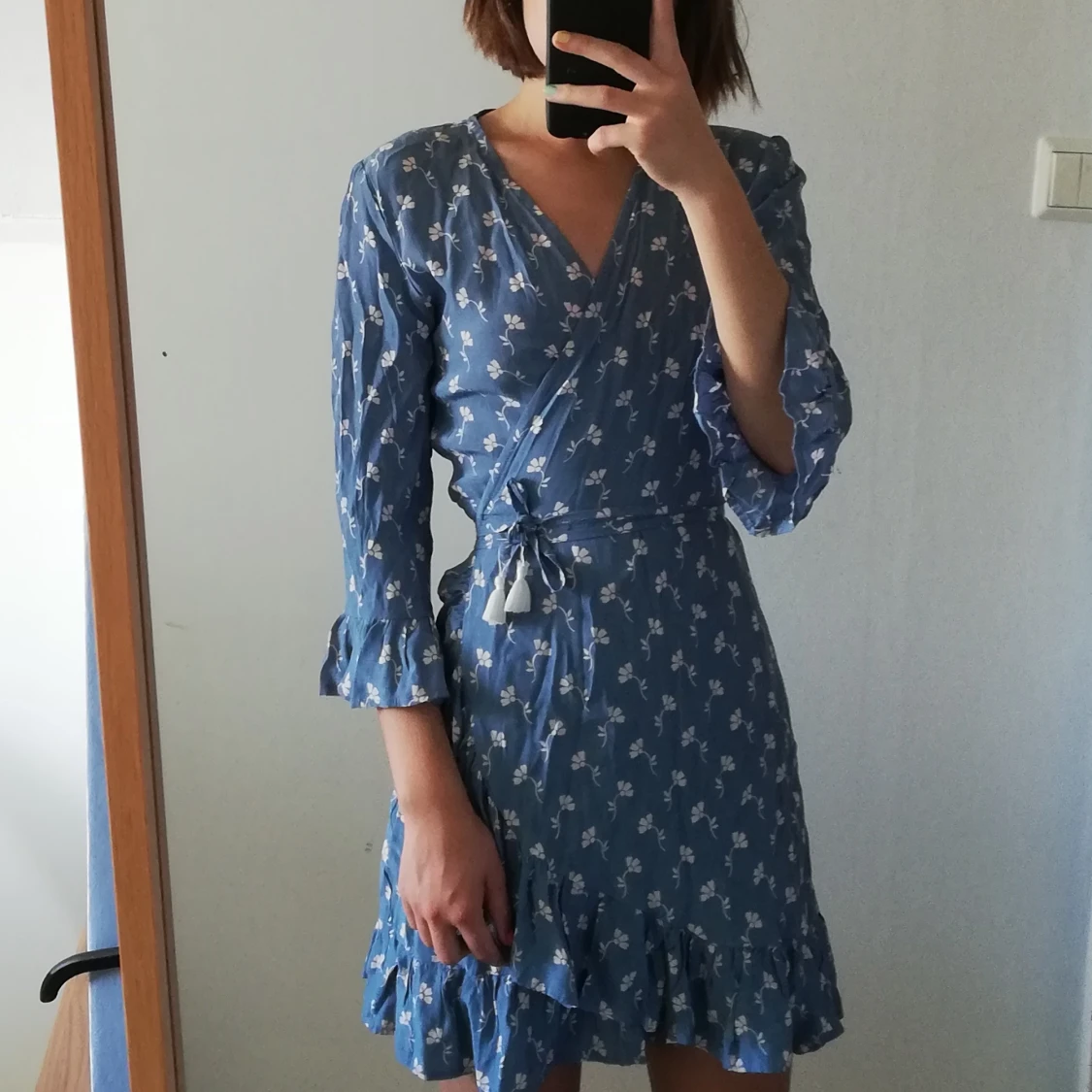 Faithfull the brand mönstrad klänning 