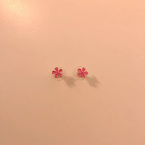 Blomörhängen  - Ett par jättegulliga örhängen med rosa blommor på! Frakt tillkommer på 14kr😊