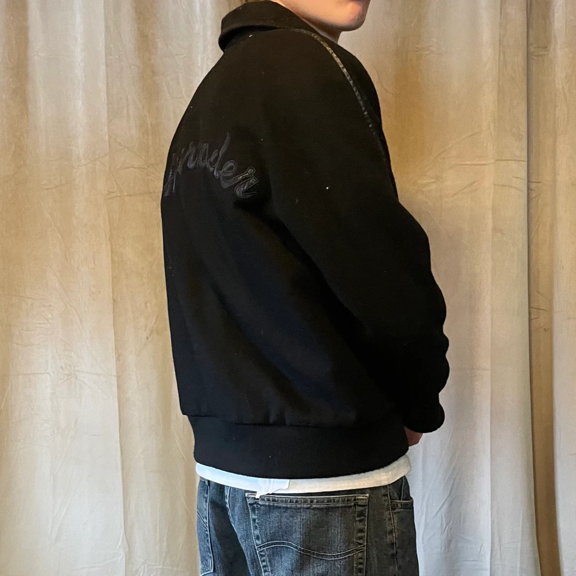 Svart Varsity Jacka - 90