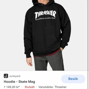 Thrasher hoddie - Nån som är intresserad att köpa min thrasher hoddie då jag söker en större storlek ?😊 den ser som ny ut , skriv för bilder 