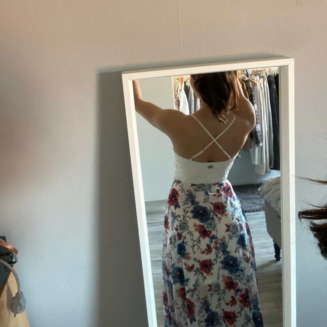 Blommig Långklänning.  - 90