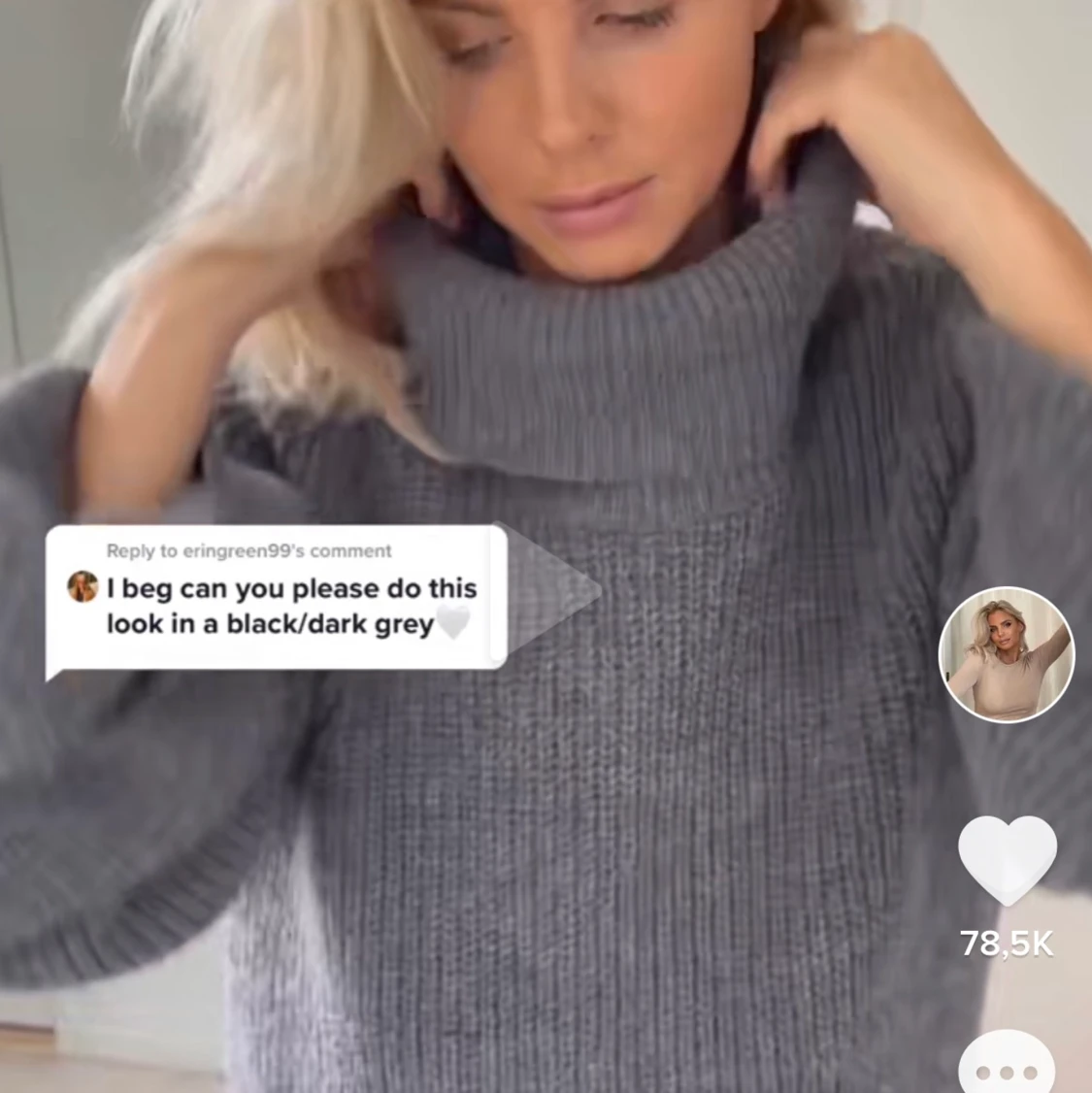 Stickad klänning - 91