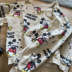 Collegetröja  - Mussepig tröja från hm, andvänd några gånger, jätte skjön. Fråga om det är någonting annat och jag står inte för frakten💕