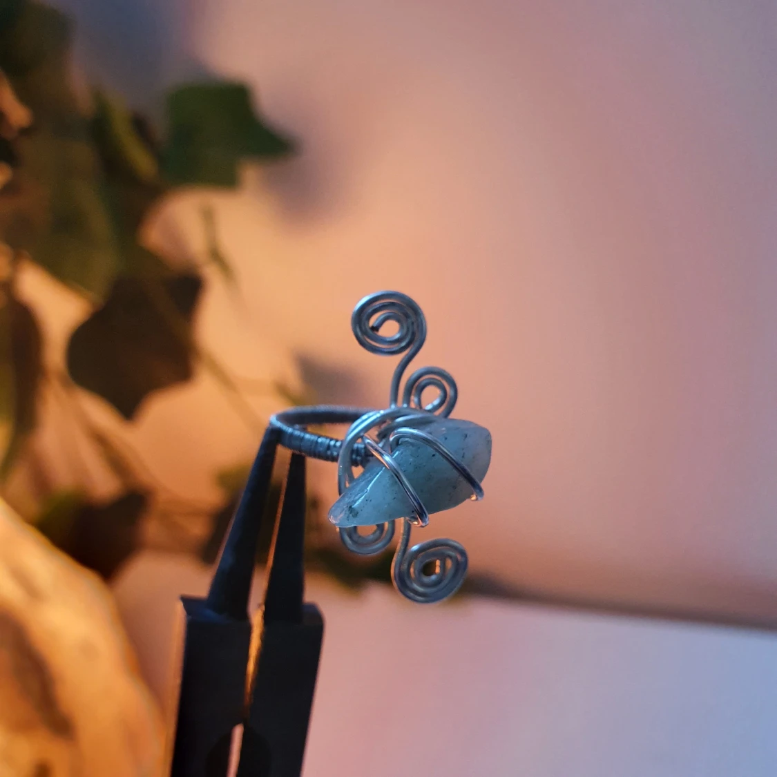 Ringar med kristaller - 90