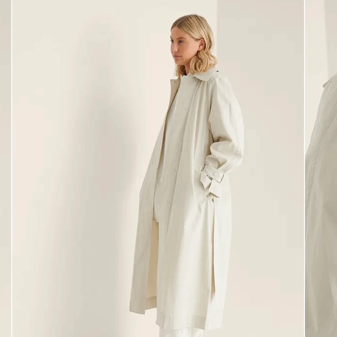 Trenchcoat naturvit xs - 90