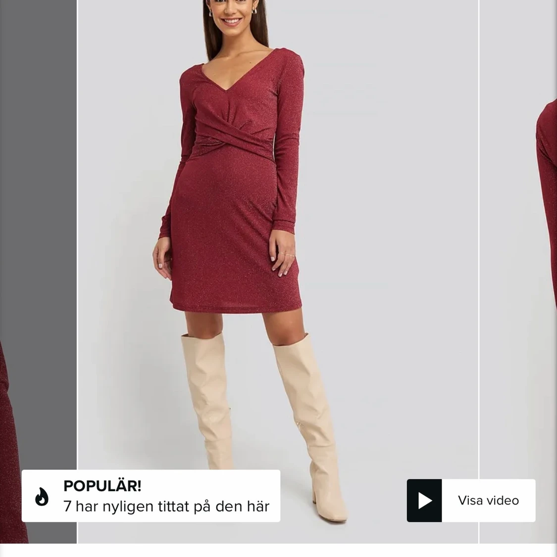 Na-kd klänning i glittrigt material✨✨✨