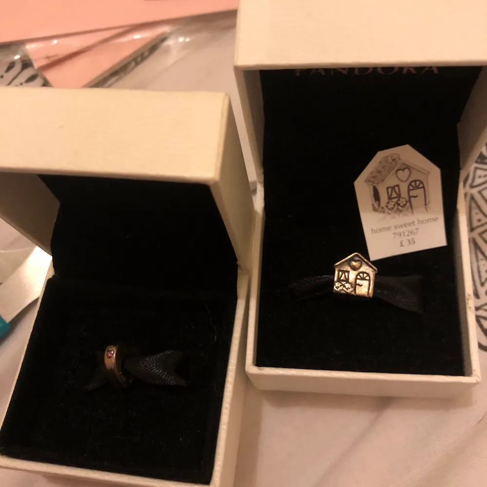 Pandora charms in great condition/new comes in original box and bag silver s925ale/red/green… prices are from £20 each or will do bundle deals . Accessoarer.
