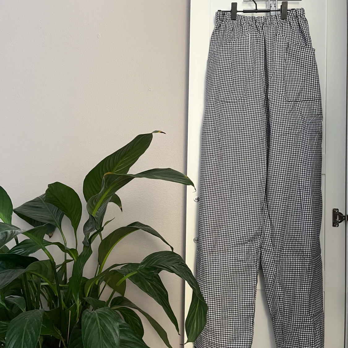 Rutiga vintage-byxor