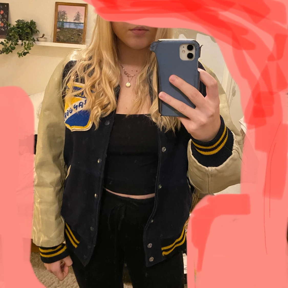 Vintage baseball jacka oversized