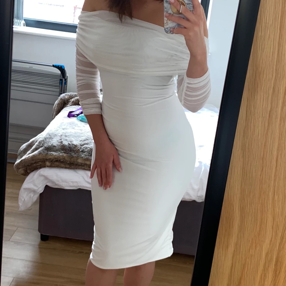 Vit klänning Misspap S/M