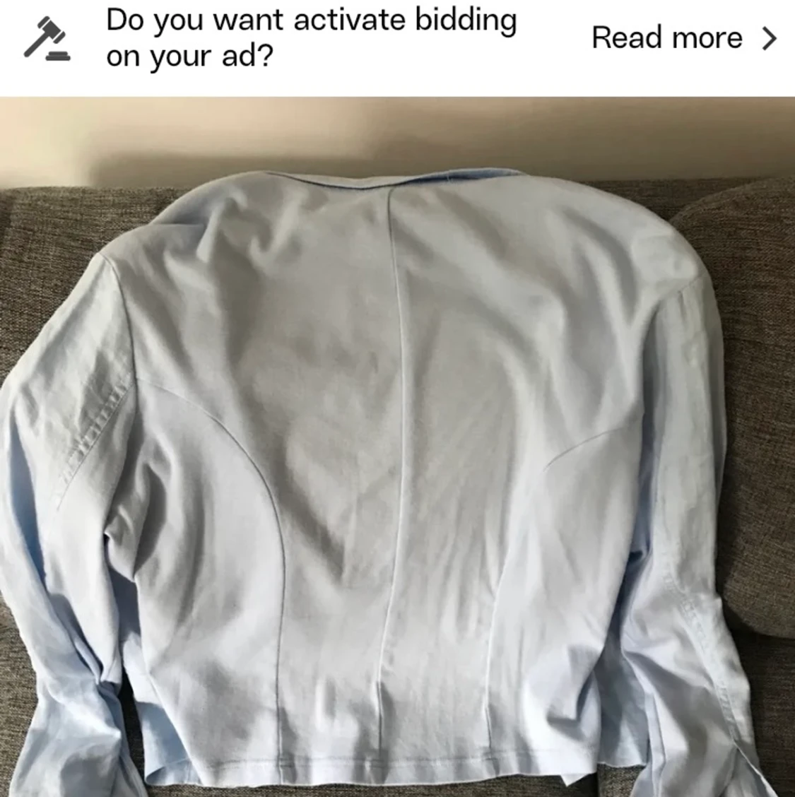 Blue linen overshirt  - 91