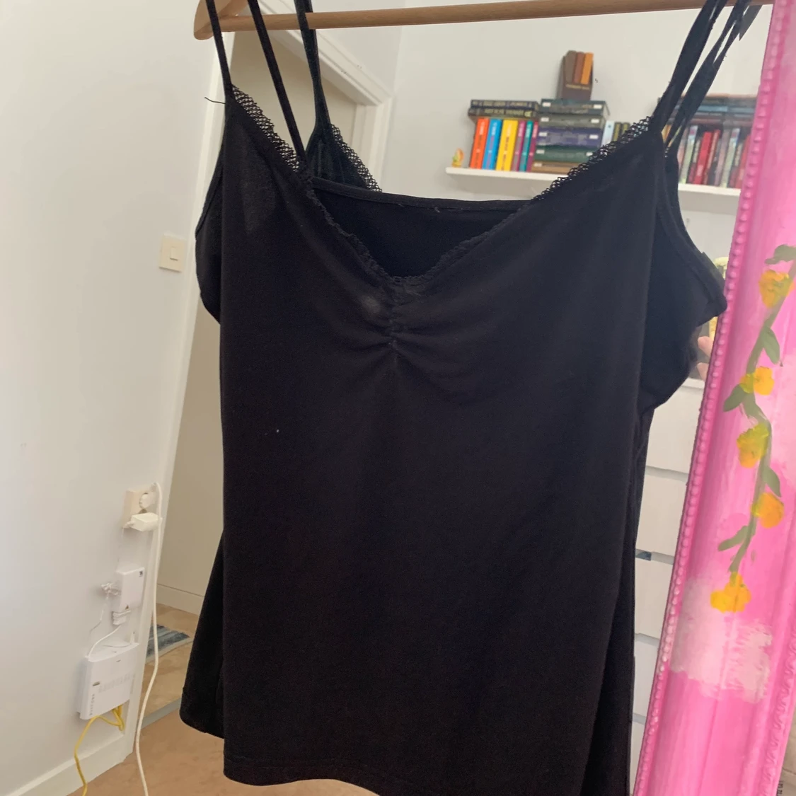 Superfint svart linne - 91