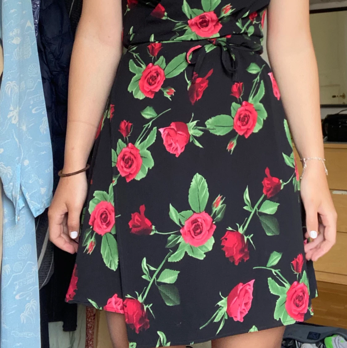 Blommig klänning  - 90