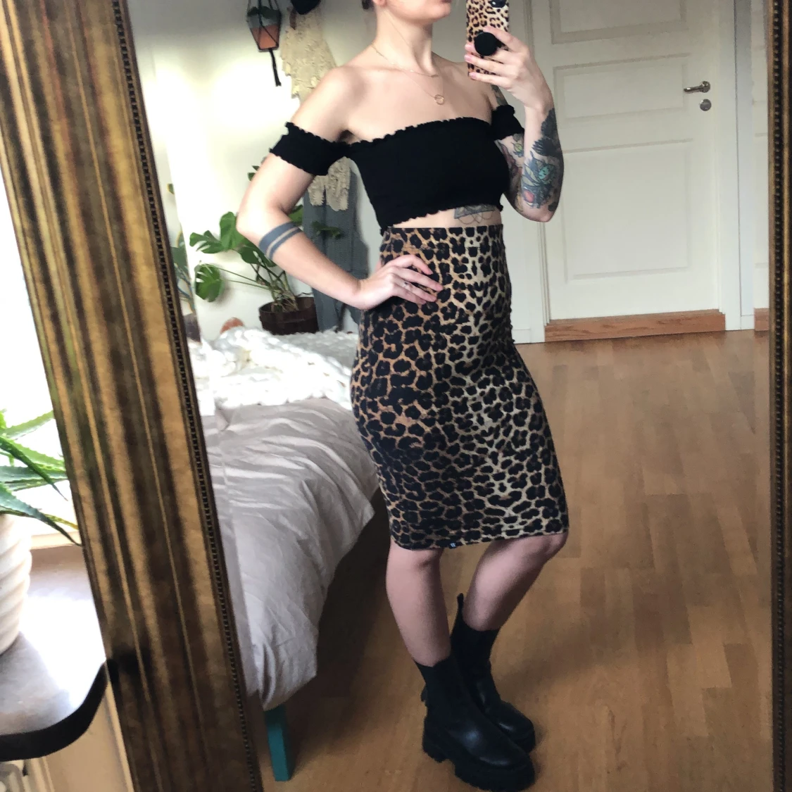 Leoprdkjol hög midja