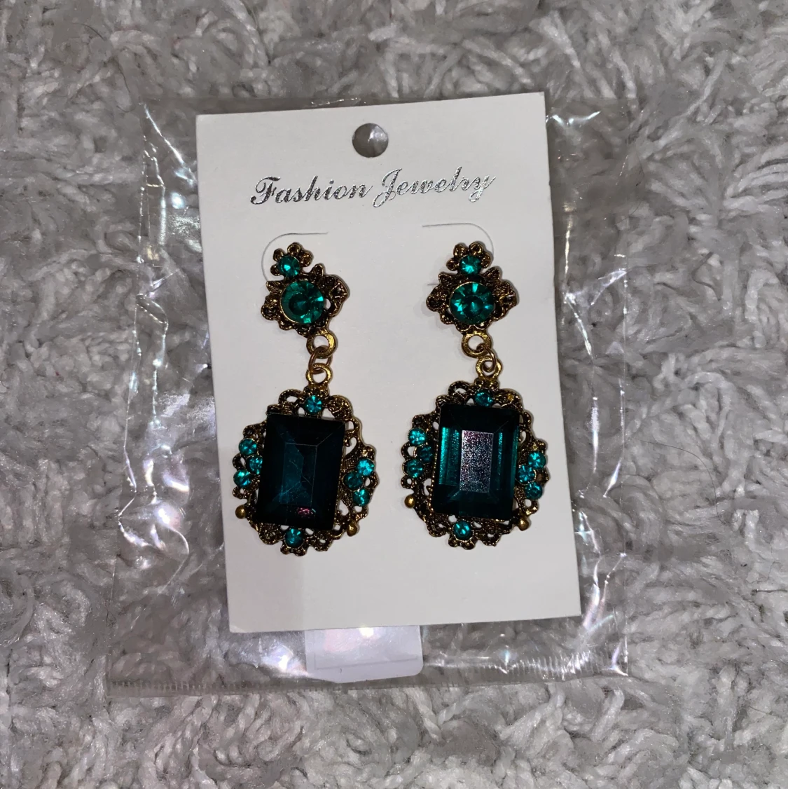 Gröna fina örhängen