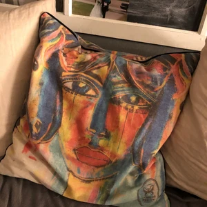 Kudde - Snygg kudde från Carolina Gynning! Är i mycket fint skick!