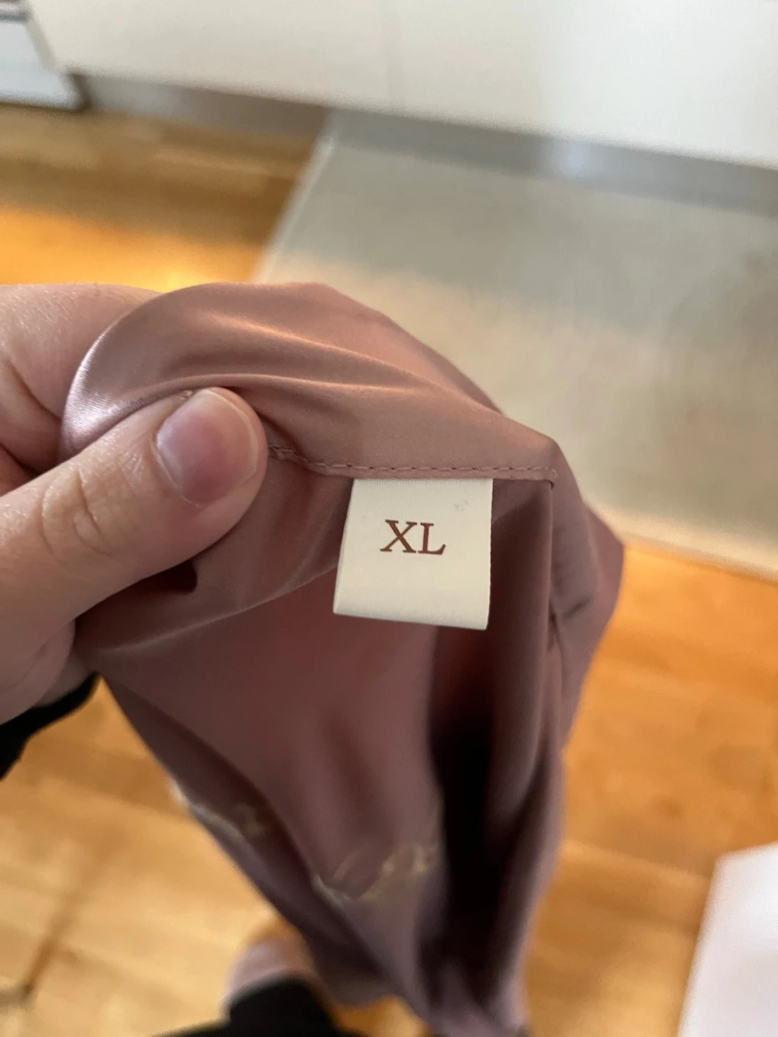 Rosa satin morgonrock Bridesmaid - 3