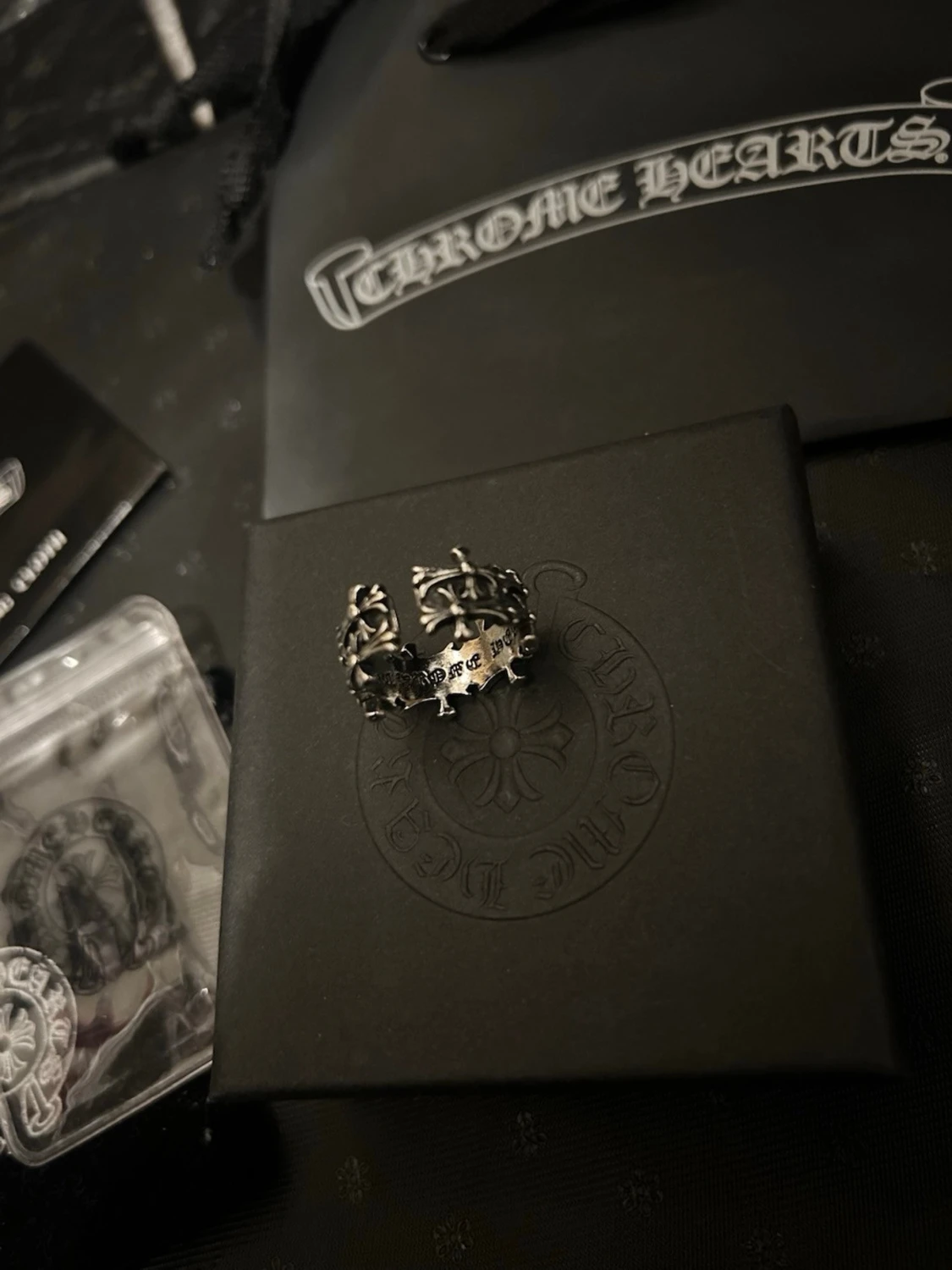 😎öppen ring Chrome Hearts - 2