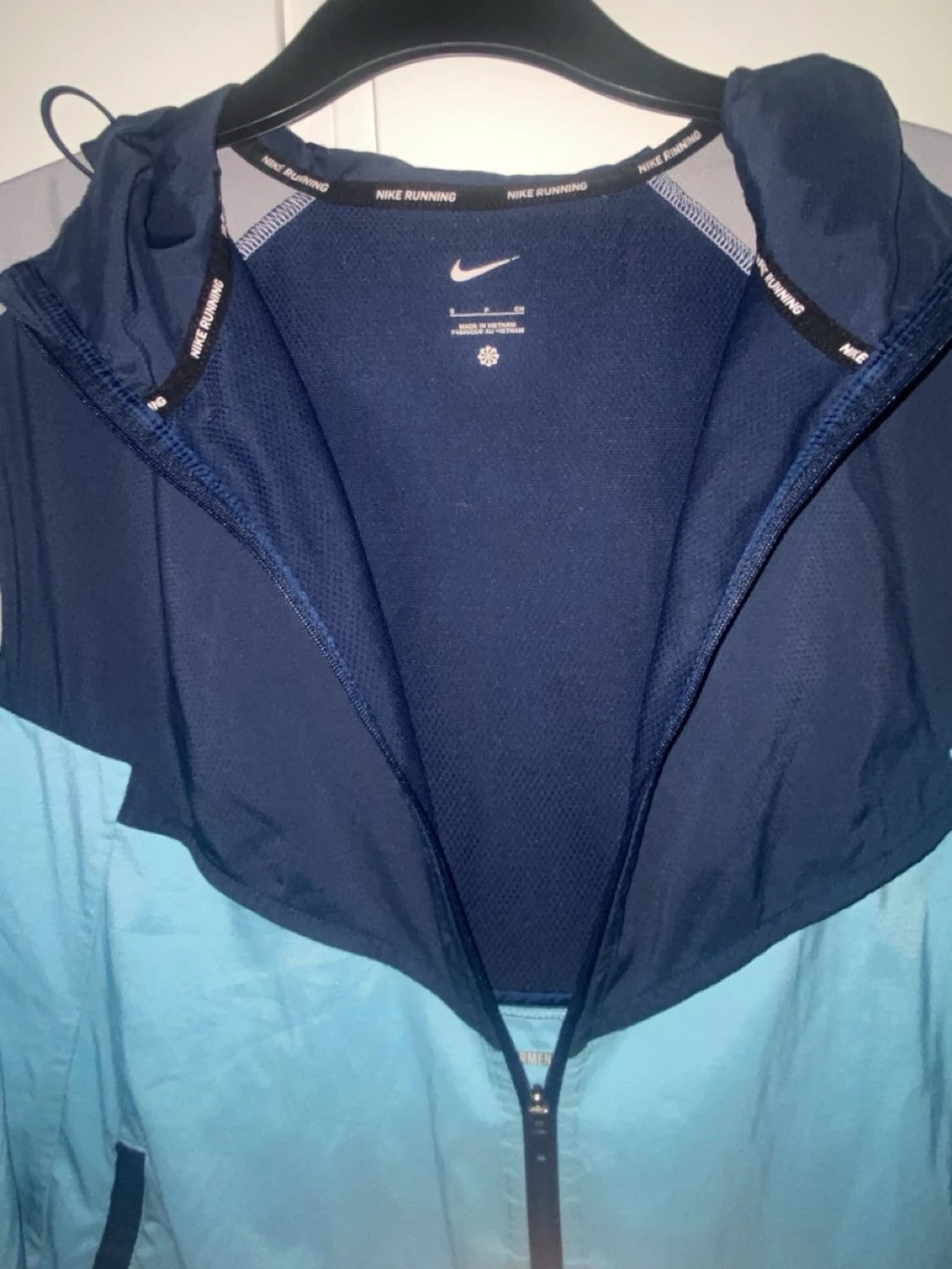 Nike blå och svart vindjacka - 2