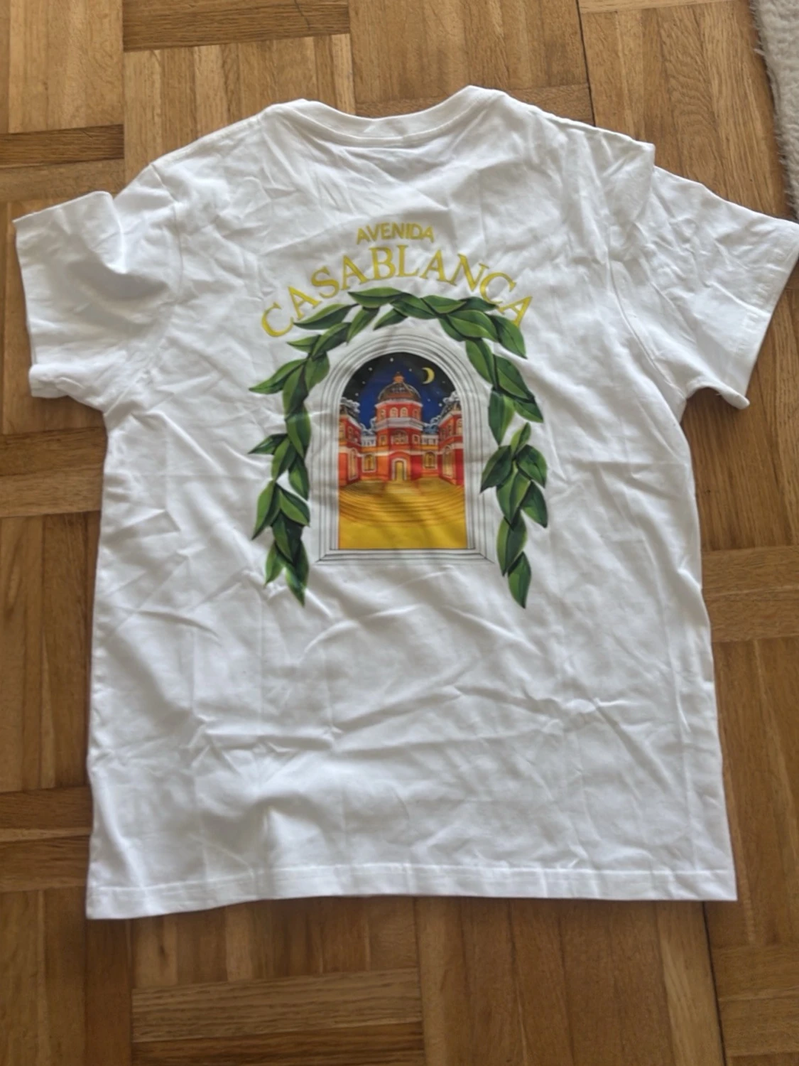 Vit t-shirt med tryck från Casablanca - 1