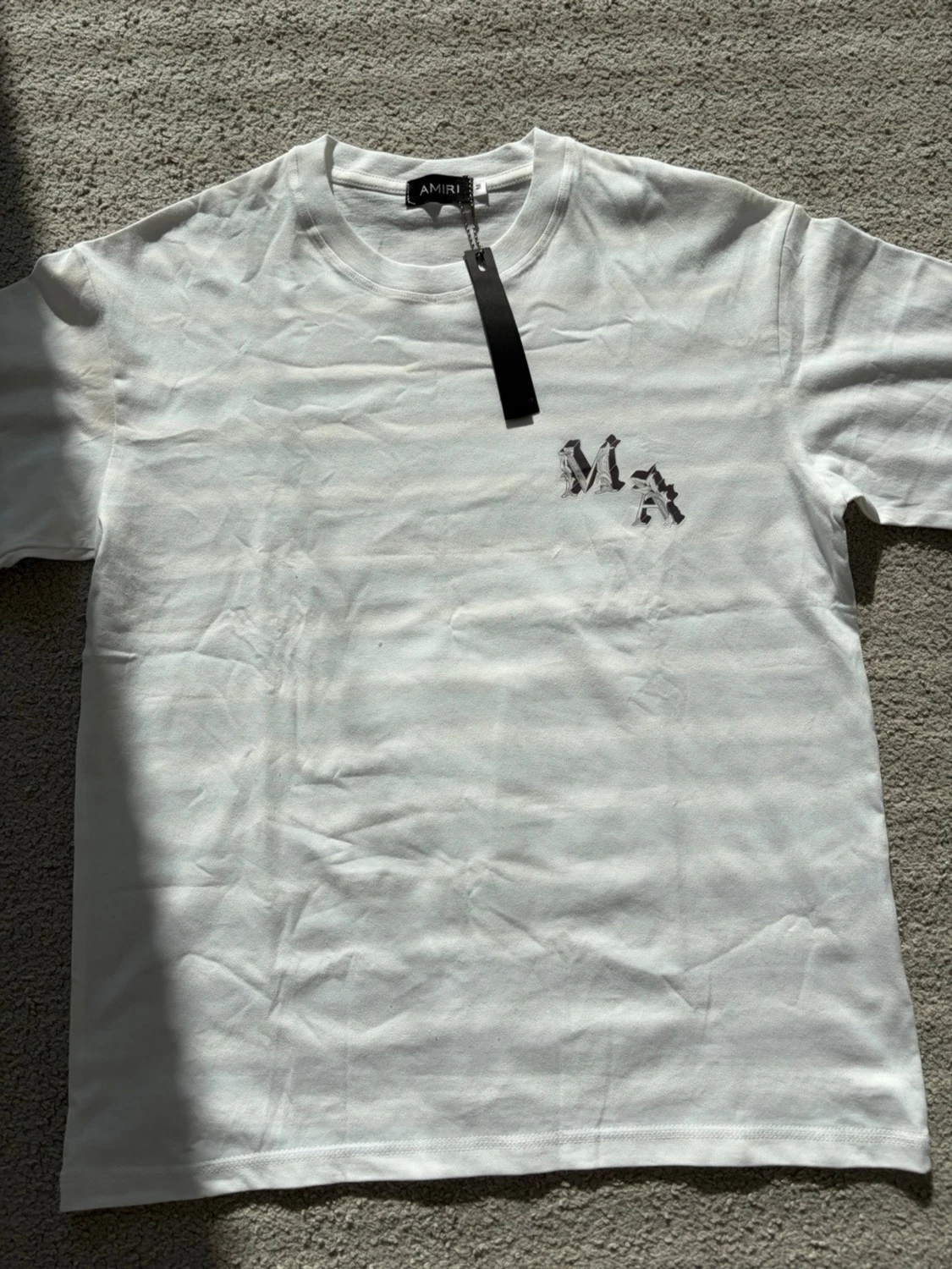 Vit t-shirt med tryck - 1