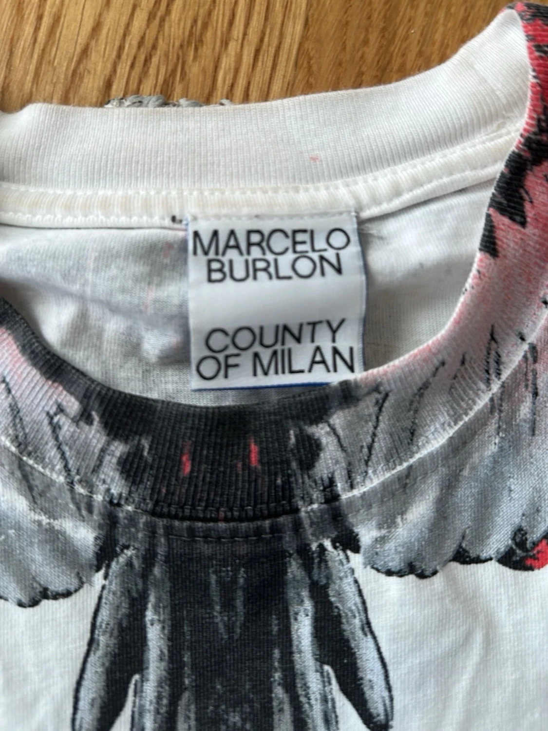 Marcelo Burlon vit t-shirt med tryck