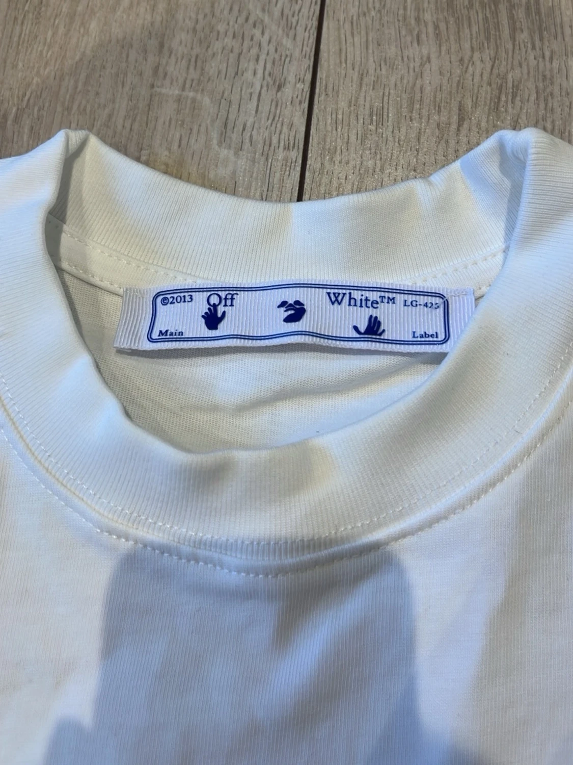 Vit Off-White t-shirt med tryck - 3