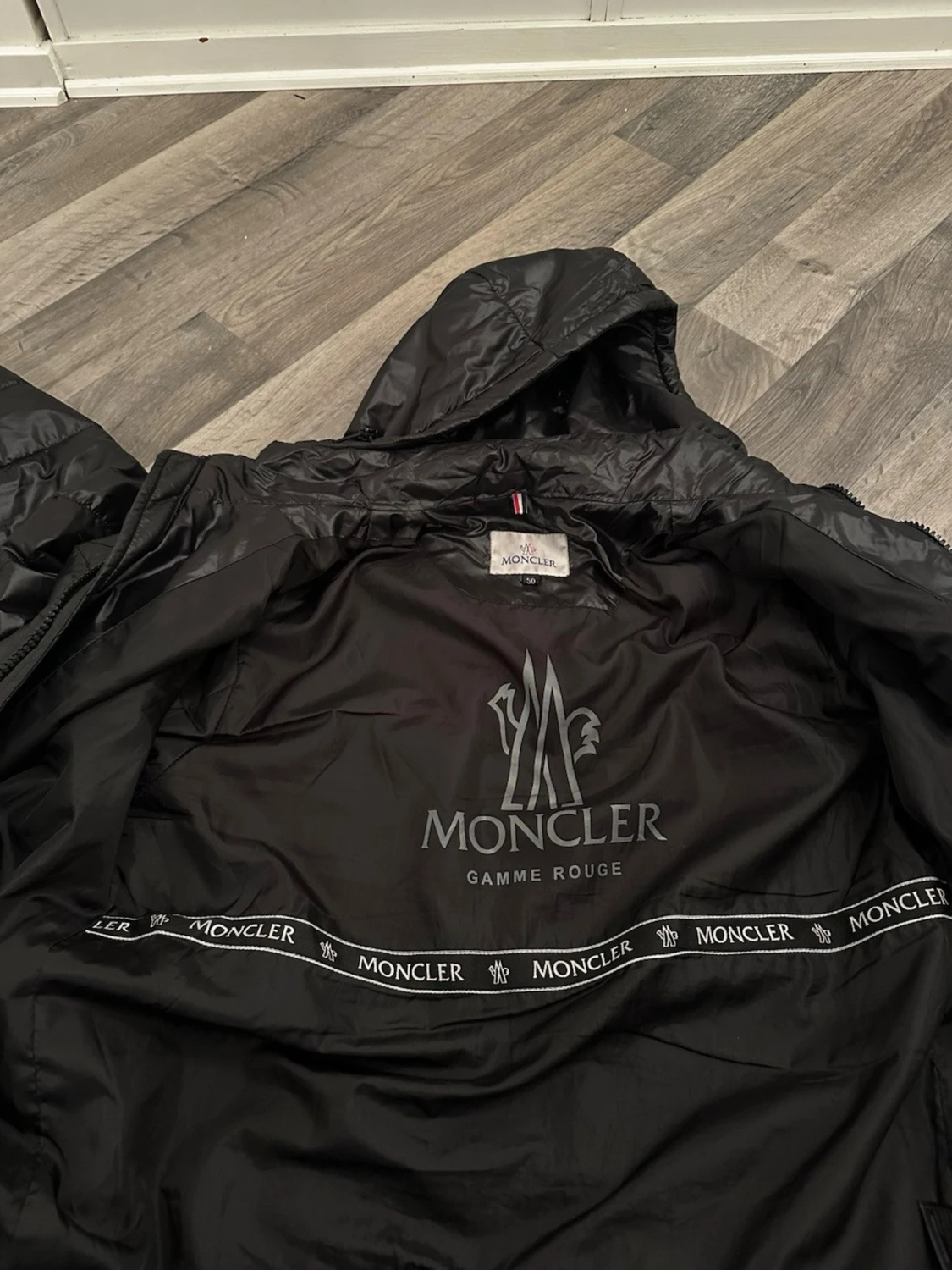 Moncler jacka herr svart polyamid storlek 50 - 2