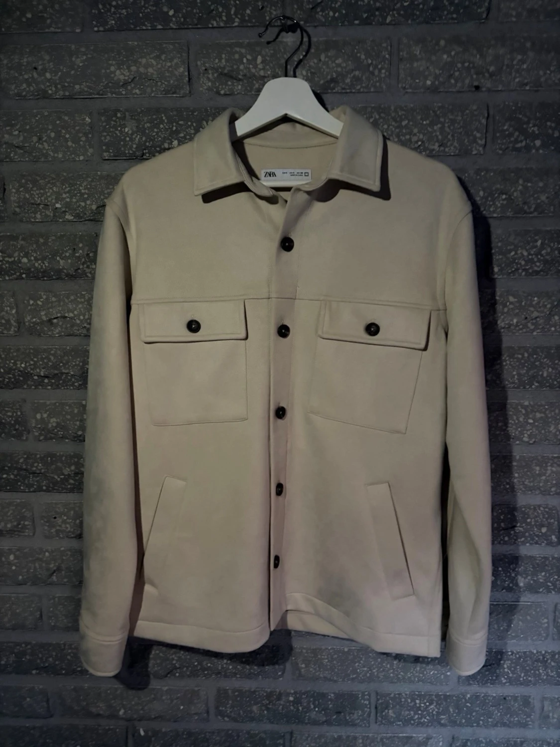 Beige overshirt från Zara