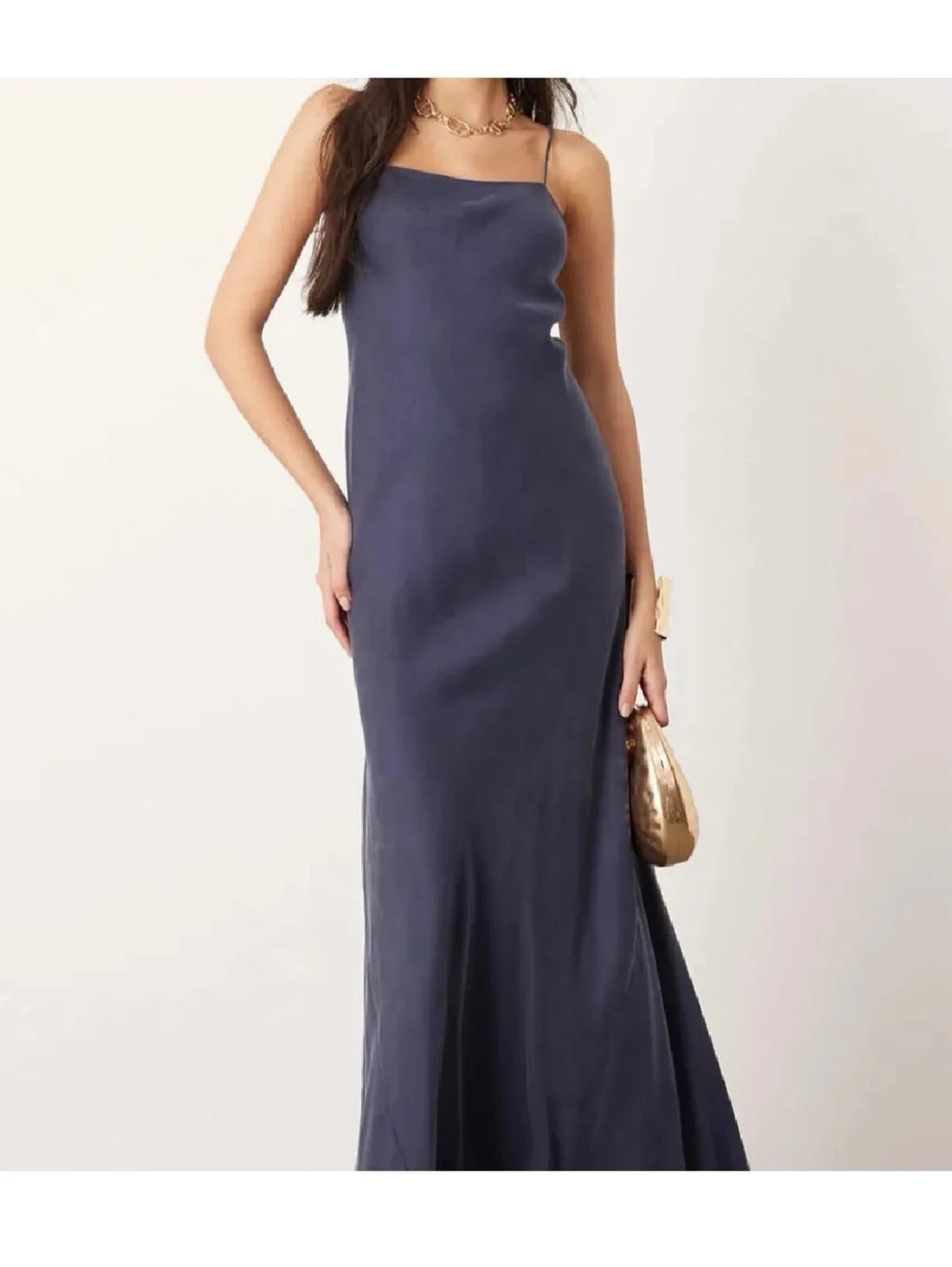 Mörkblå klänning - 5