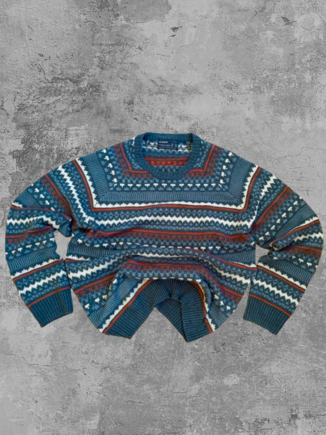 Vintage Stickad Tjocktröja Pull & Bear